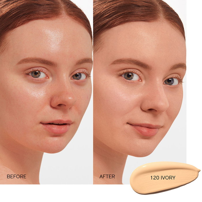 Shiseido SYNCHRO SKIN Self-Refreshing Foundation SPF30 #120 30 ml, Base de Maquillaje Líquida de Larga Duración con Tecnología ActiveForce+