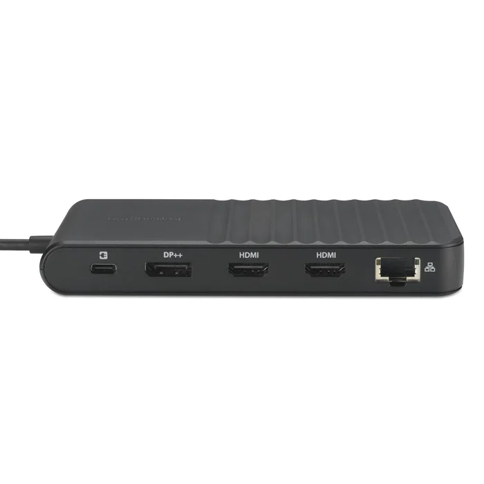 Kensington UH1500P EQ Dock USB-C Triple Vídeo 9-en-1, 3 Pantallas 4K, 5 Puertos USB, 85W PD, Plug & Play, Compatible Thunderbolt 4/5, Windows/Mac/iPad, Negro