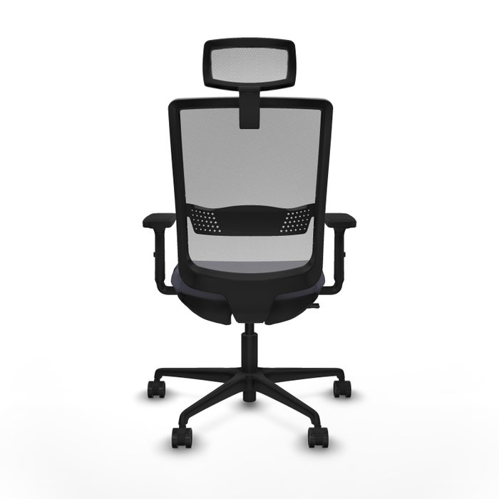 PIQUERAS Y CRESPO Silla de oficina Haches con mecanismo Sincro/Traslack, Gris oscuro y Gris