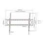 Equip Soporte de Pared Inclinable Heavy-Duty para TV 60-120 pulgadas Negro
