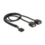 DeLOCK 83823 Cable USB Pin Header Hembra a 2 x USB 2.0 Tipo-A de 0,4 m
