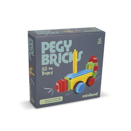 Juego Miniland Pegy Bricks: All On Board Construcciones (+2 Años)