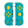 Lexip JVASWI00101 Mando Gamepad Inalámbrico Bluetooth 4.0 para Nintendo Switch y Switch OLED, Color Turquesa/Amarillo, 8m Alcance, Vibración, Giroscopio, Recargable