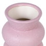 Jarrón Rosa Cerámica Decoración 10,50 X 10,50 X 13 cm (Set de 3)