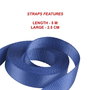 Master Lock Correa de amarre con trinquete 5 m Azul 4365EURDAT