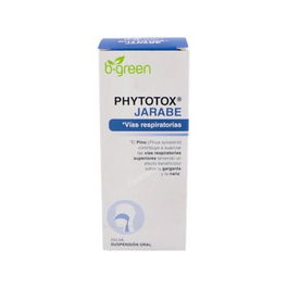 B.GREEN (LAB. LEBUDIT) Phytotox - Jarabe para la tos productiva y seca con Propóleo, Miel, Tomillo. Reduce mucosidad. 250 ml.