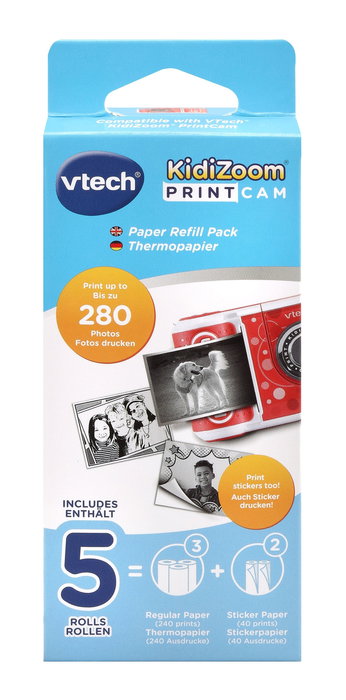 VTech KidiZoom 80-417449 - Papel térmico para cámara de fotos infantil accesorio de impresión para niños