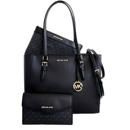 Michael Kors Set de Bolso y Cartera Charlotte Negro