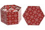 DKD Home Decor Set de 14 Decoraciones Colgantes Navidad Tradicional Rojo Blanco 21 x 15.5 x 24 cm