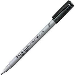 Staedtler 316 F Rotulador No Permanente Lumocolor Negro, Punta Fina 0,6 mm (Set de 10) (Set de 10)