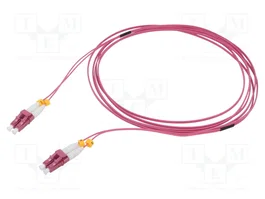 LOGILINK Cable de conexión de fibra óptica OM4 LC/UPC duplex, 10 m