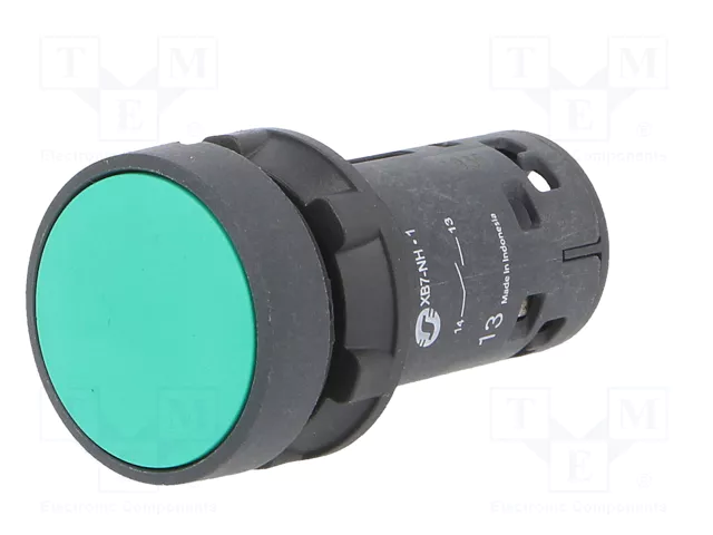 SCHNEIDER ELECTRIC Interruptor de presión Harmony XB7 verde 22mm