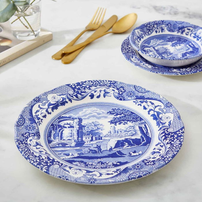 Spode Plato Llano Blue Italian Diámetro 27 cm (4 Unidades)
