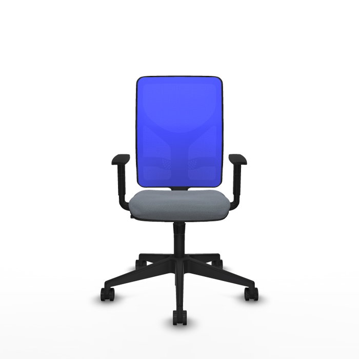PIQUERAS Y CRESPO Silla de oficina Motilla Sincro Gris y Azul