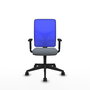 PIQUERAS Y CRESPO Silla de oficina Motilla Sincro Gris y Azul