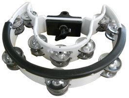 Ritmo Pandereta Media Luna para Soporte Blanca