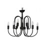 DKD Home Decor Lámpara de Techo de Metal con 12 Brazos Negro