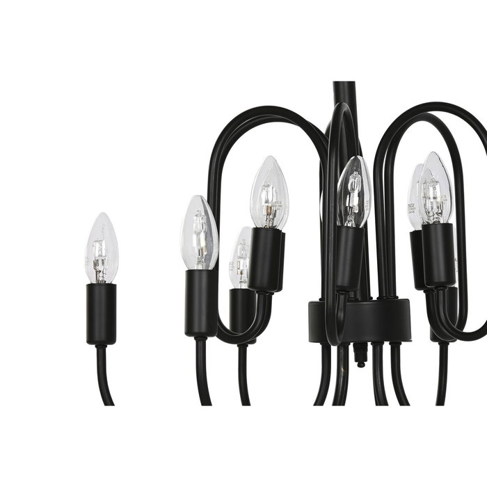 DKD Home Decor Lámpara de Techo de Metal con 12 Brazos Negro