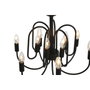 DKD Home Decor Lámpara de Techo de Metal con 12 Brazos Negro