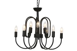 DKD Home Decor Lámpara de Techo Vintage Negro 54 x 46 x 54 cm