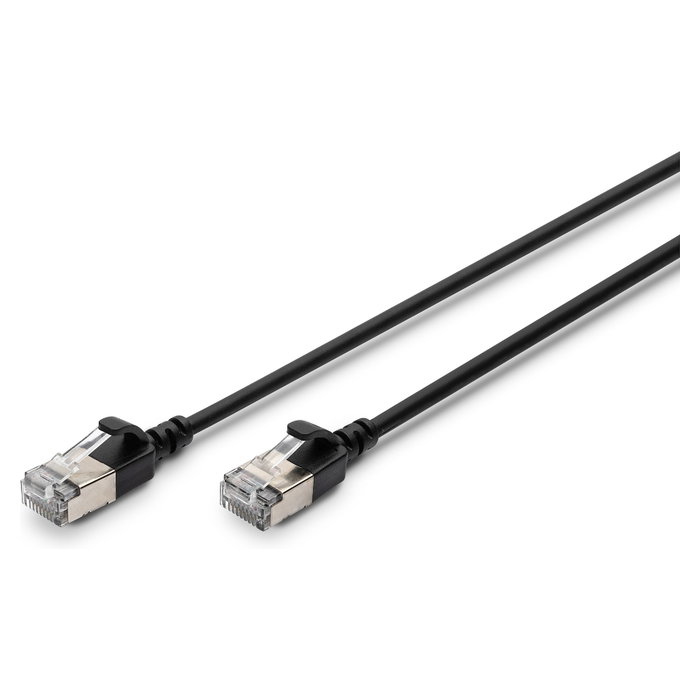 Digitus Patchkabel CAT 6A F/FTP Slim 1,0m Negro Digitus Patchkabel CAT 6A F/FTP Slim 1,0m Negro
