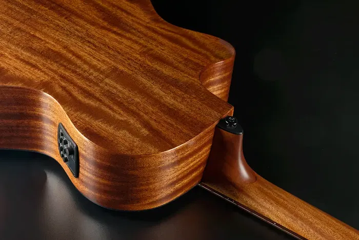 LAG Guitarra Acústica Folk Electroacústica Dreadnought A/E Cutaway Edición Limitada Blue Burst Lag Tapa Cedro Rojo Macizo