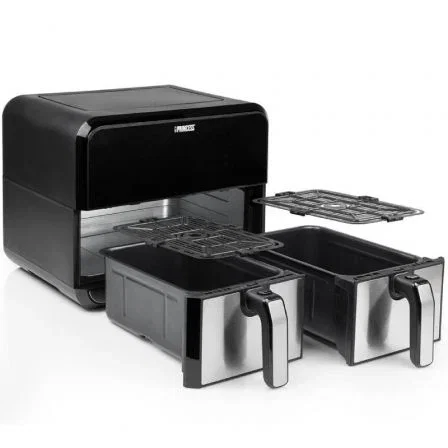 Princess Freidora por Aire Double Basket Airfryer 182074 / 2400W / 8L / Doble Cesta / Sin Aceite