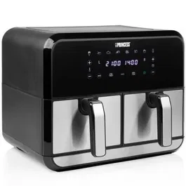 Princess Freidora por Aire Double Basket Airfryer 182074 / 2400W / 8L / Doble Cesta / Sin Aceite