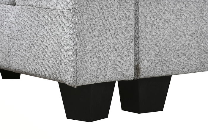 DKD Home Decor Sofá Cama Moderno Chaiselongue Gris 242 x 86 x 307 cm