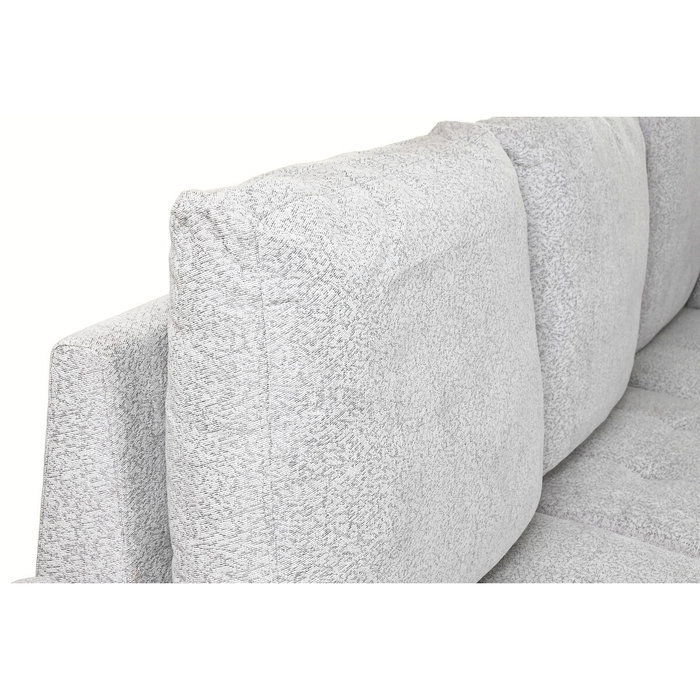 DKD Home Decor Sofá cama con chaise longue en poliéster gris