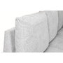 DKD Home Decor Sofá cama con chaise longue en poliéster gris