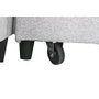 DKD Home Decor Sofá cama con chaise longue en poliéster gris