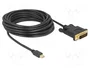 DeLOCK 83991 Cable Mini DisplayPort 1.1 a DVI-D 24+1 de 5 m