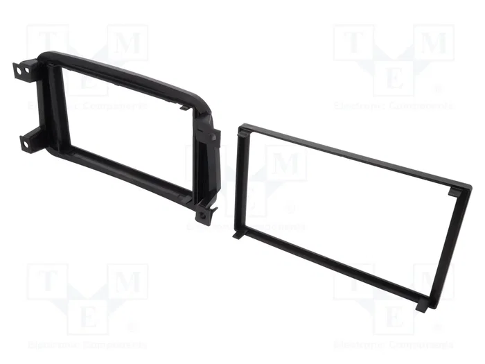 PER.PIC. Bastidor de montaje de radio Smart 2 DIN negro