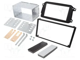 PER.PIC. Bastidor de montaje de radio Smart 2 DIN negro