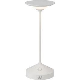 ab+ Tempo Mini Lámpara de mesa portátil blanca