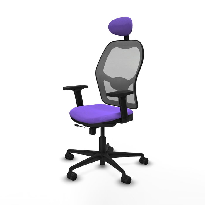 PIQUERAS Y CRESPO Silla de oficina Jorquera con mecanismo Sincro/Traslack, Lila y Gris PIQUERAS Y CRESPO Silla de oficina Jorquera con mecanismo Sincro/Traslack, Lila y Gris
