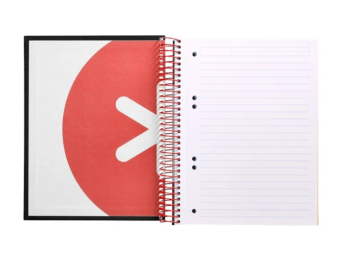 Antartik Cuaderno Espiral A5 Micro Tapa Forrada Negro 120 Hojas