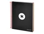 Antartik Cuaderno Espiral A5 Micro Tapa Forrada Negro 120 Hojas