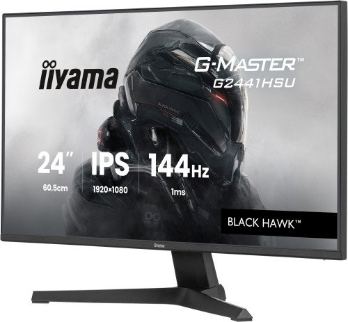 Iiyama G2441HSU-B1 Monitor Gaming 24" Full HD (1920x1080) IPS, 75Hz, 1ms, 250cd/m², HDMI, DisplayPort, USB Hub, Altavoces, Flicker Free, Low Blue Light