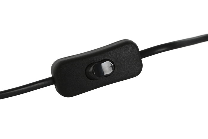DKD Home Decor Lámpara de Sobremesa Rino Negro en Resina