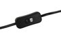 DKD Home Decor Lámpara de Sobremesa Rino Negro en Resina