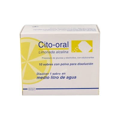 CITO-ORAL Limonada Alcalina Bebida Hidratante 10 Sobres Sabor Limón