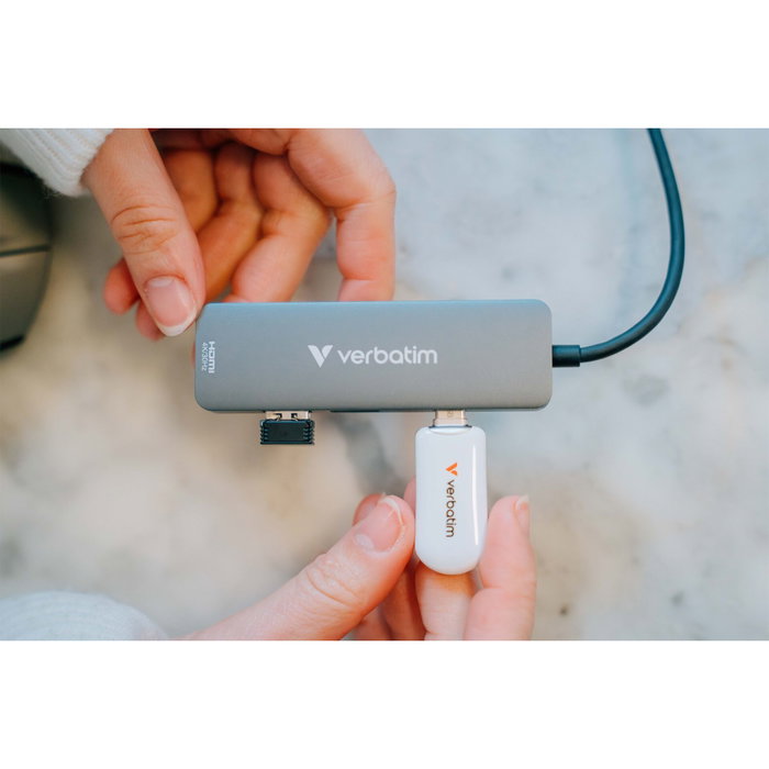 Verbatim Plectra White 64GB USB-C Flash Drive 30228