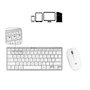 Subblim Combo Teclado y Ratón Multidispositivo Compacto Plata Portugués