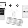 Subblim Combo Teclado y Ratón Multidispositivo Compacto Plata Portugués