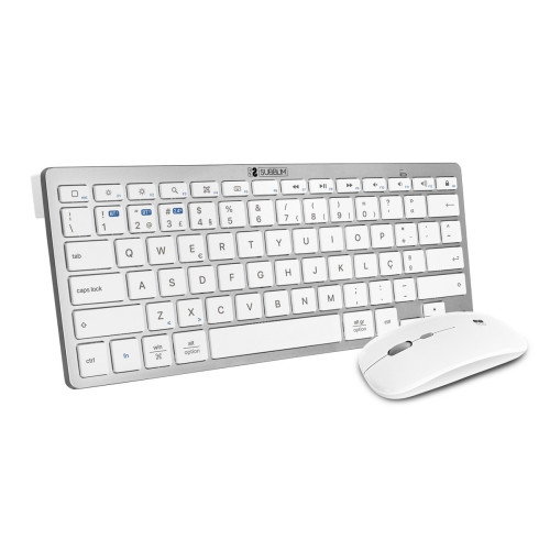 Subblim Teclado + Ratón Combo Plata Portugués Subblim Teclado + Ratón Combo Plata Portugués