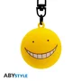 ABYstyle ABYKEY603 Llavero 3D de Metal Amarillo, Assassination Classroom - Koro Sensei, Forma Alrededor 35 mm, Figura de Colección