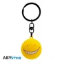 ABYstyle ABYKEY603 Llavero 3D de Metal Amarillo, Assassination Classroom - Koro Sensei, Forma Alrededor 35 mm, Figura de Colección