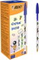 Bic Bolígrafo Cristal kawaii azul punta 1 mm